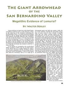 Giant Arrowhead of San Bernadino Article